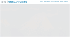 Desktop Screenshot of opengatecapital.com